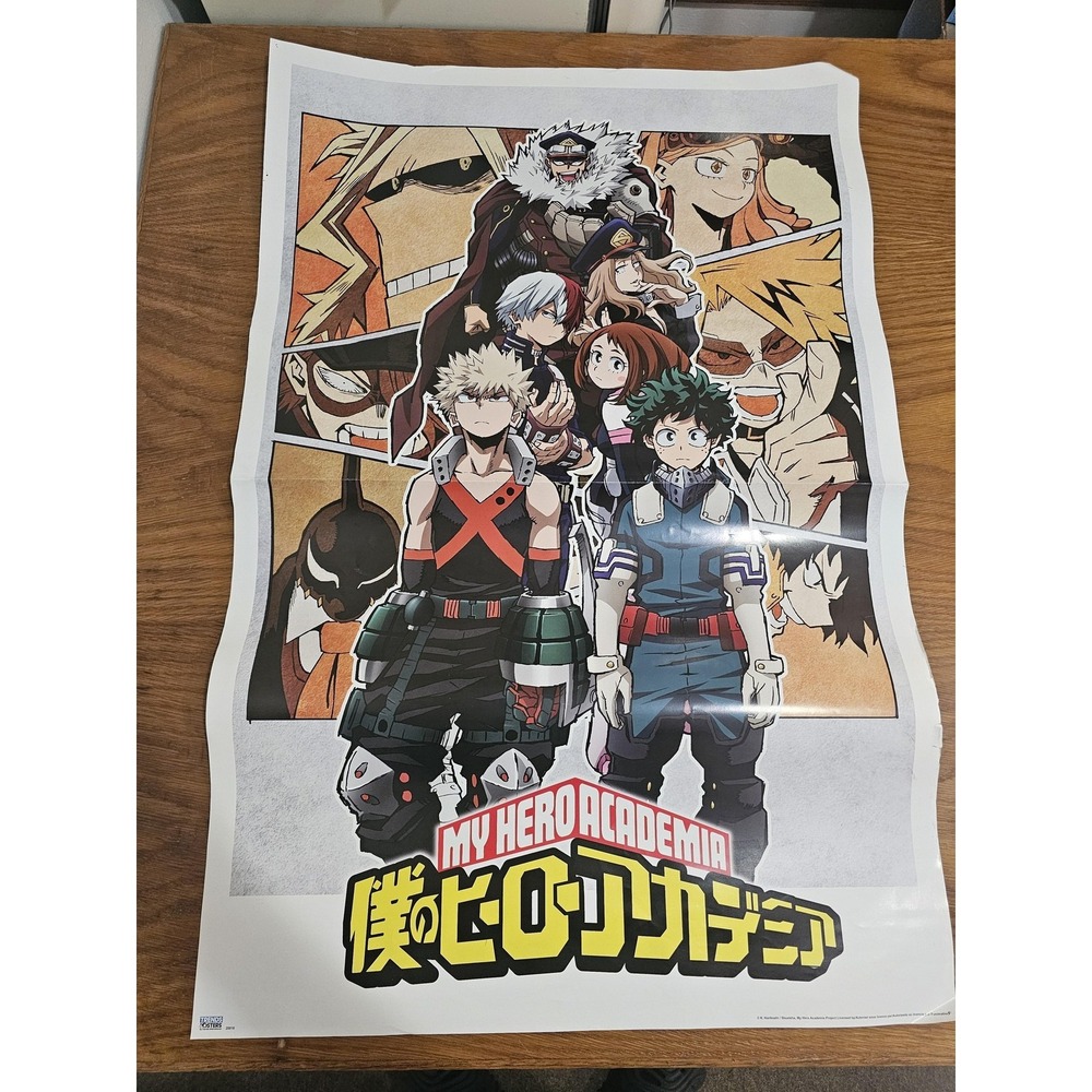 Trends My Hero Academia Anime Poster Izuku Bakugo‎ Todoroki 22x34 Large Wall Art